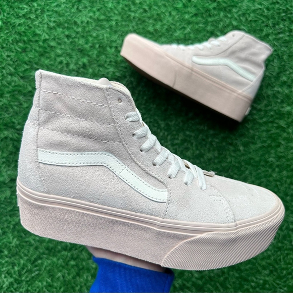 Vans Sk8 Hi Tapered Stackform Suede Shell Platform - Picture 4 of 9